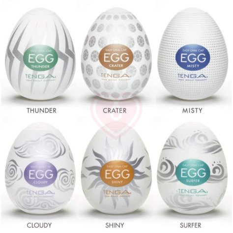 Набор мастурбаторов в форме яйца Tenga Eggs Set New Edition 6 шт фото 1