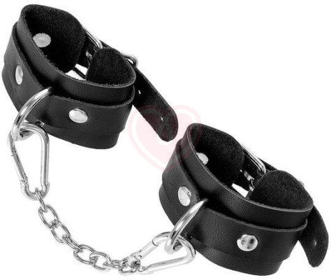 Наручники-браслеты со скругленными углами Pecado BDSM черные фото 6