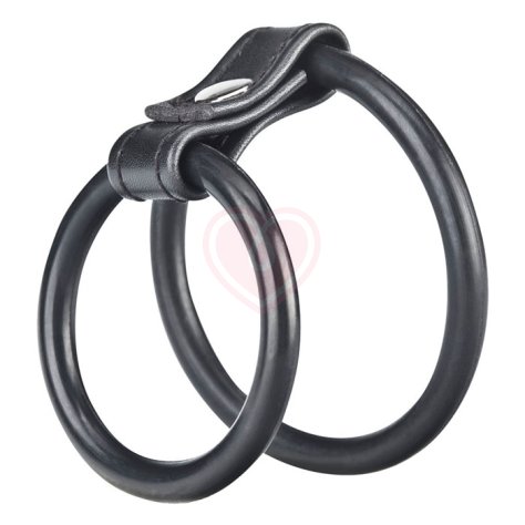 Двойное эрекционное кольцо на пенис и мошонку Duo Cock and Ball Ring фото 2