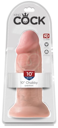 Толстый фаллоимитатор на присоске Pipedream King Cock Chubby телесный фото 3