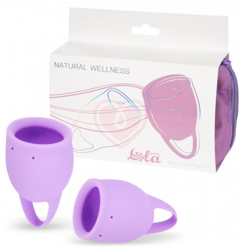 Набор из 2 менструальных чаш Lola Natural Wellness Orchid нежно-сиреневый фото 4