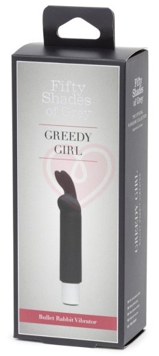 Вибропуля с ушками '50 оттенков серого' Greedy Girl Bullet чёрная фото 5