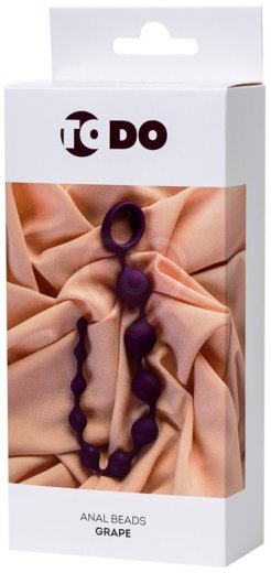 Анальная цепочка ToDo Grape фиолетовая фото 4