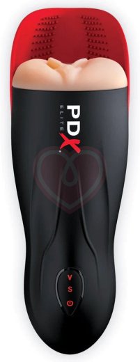 Реалистичный мастурбатор PDX Elite Fuck-O-Matic с вакуумом и вибрацией фото 4