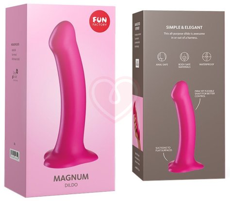 Фаллоимитатор Fun Factory Magnum малиновый фото 3