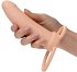 Насадка для двойного проникновения с вибрацией Thick Dual Penetrator телесная фото 4