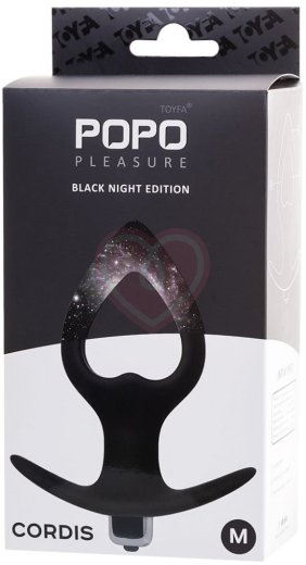 Анальная пробка расширитель с вибрацией Popo Pleasure by Toyfa Cordis M чёрная фото 6