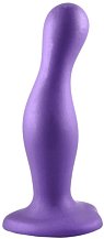 Изогнутый фаллоимитатор Strap-On-Me Dildo Plug Curvy размер S 12,5 см фиолетовый