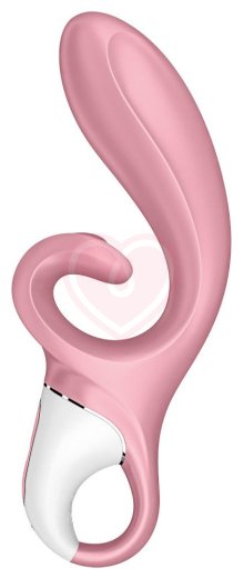 Вибратор с клиторальным стимулятором Satisfyer Hug Me розовый фото 2