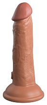 Реалистичный вибратор на присоске King Cock Elite 15 см мулат