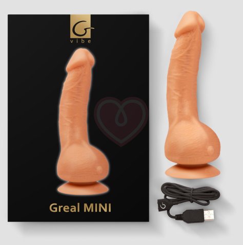 Мини-версия реалистичного вибратора Gvibe Greal Mini телесный фото 3
