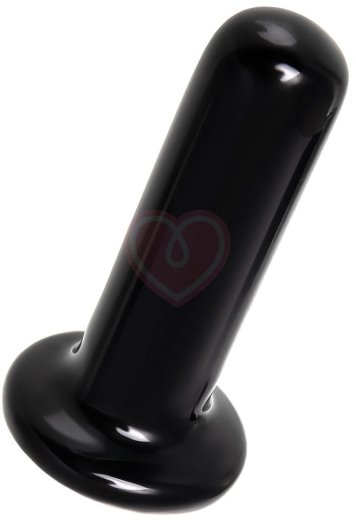 Стеклянный мини-вибратор Sexus Glass чёрный фото 2
