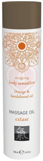 Массажное масло Shiatsu Massage Oil Extase Апельсин и сандал 100 мл фото 1