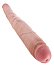 Фаллоимитатор двухсторонний гибкий King Cock Tapered Double Dildo 43 см телесный фото 2