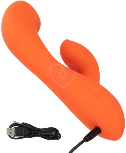 Вибратор с клиторальным кончиком Stella Liquid Silicone Dual G фото 3