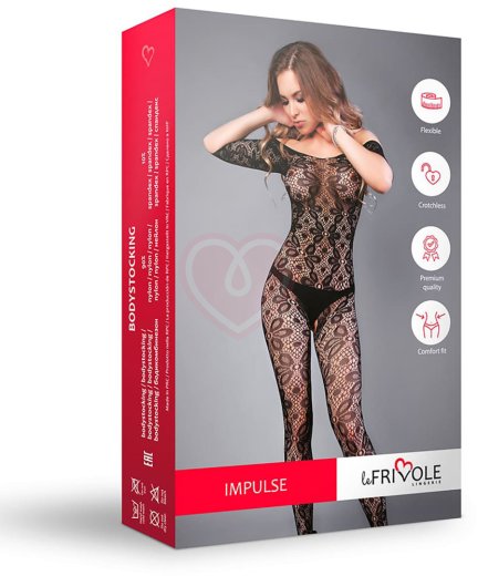 Боди-комбинезон с открытым доступом и цветочным рисунком Impulse чёрный фото 9