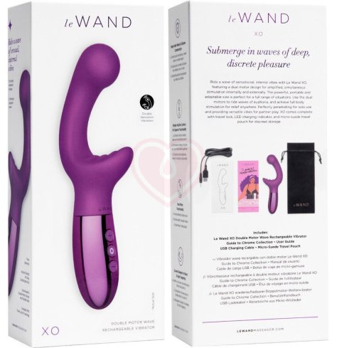 Вибратор для двойной стимуляции Le Wand XO фиолетовый фото 7