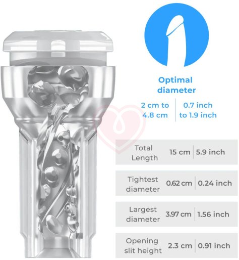 Мастурбатор Kiiroo Feel Pocket Stroker Crystal прозрачный фото 5