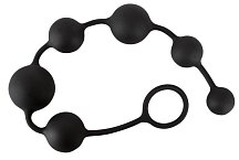 Анальные шарики Black Velvets Anal Beads чёрные