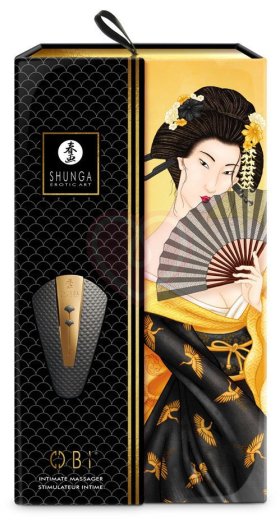 Мини-вибратор Shunga OBI чёрный фото 2