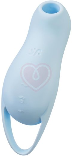 Вакуумый вибростимулятор клитора Satisfyer Pocket Pro 1 голубой фото 3