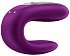 Парный вибратор Satisfyer Double Fun с управлением от приложения или пульта фиолетовый фото 4