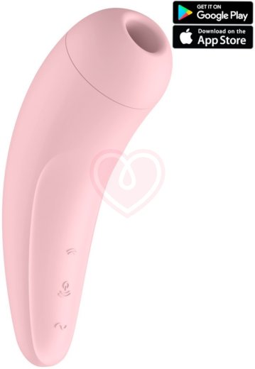 Вакуумный стимулятор с приложением Satisfyer Curvy 2+ розовый фото 1