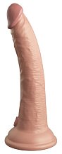 Реалистичный фаллоимитатор King Cock Ellite Dual Density 18 см телесный