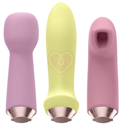 Набор Satisfyer Marvelous Four с 4 насадками для разной стимуляции фото 2