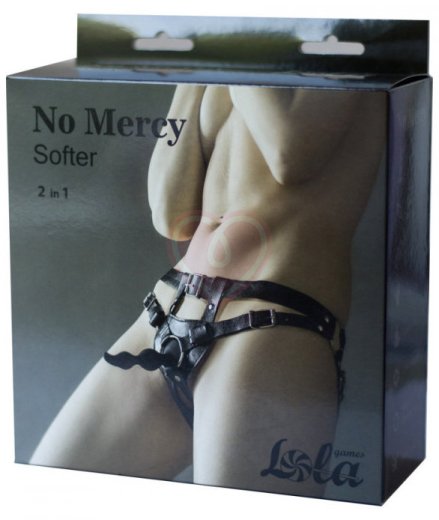 Анальный страпон No Mercy Softer One Size черный фото 7