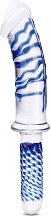 Стеклянный фаллоимитатор с ручкой Glas Realistic Double Ended