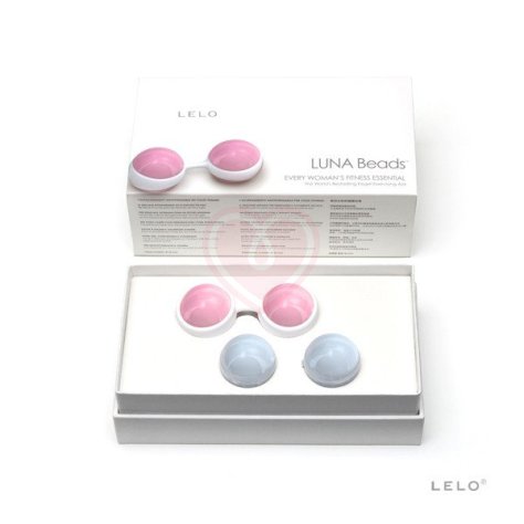 Вагинальные шарики LELO Luna Beads розовые и голубые фото 4