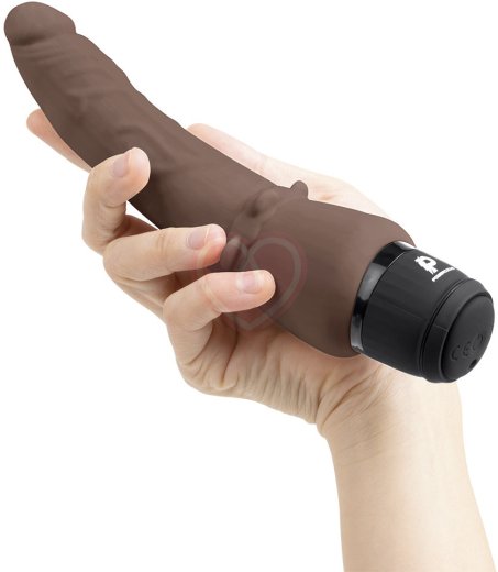 Анальный вибратор PowerCocks Slim Anal 12 см шоколад фото 2