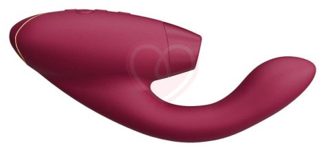 Вибратор с бесконтактной стимуляцией клитора Womanizer DUO 2 бордовый фото 6