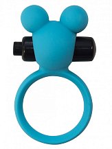 Эрекционное виброкольцо Emotions Minnie 3 см синее