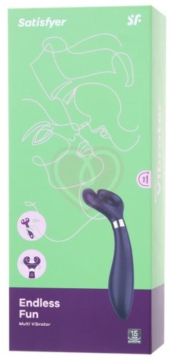 Универсальный вибратор Satisfyer Partner Multifun 3 Endless Fun синий фото 3