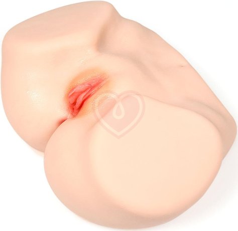 Мастурбатор-полуторс с вагиной и анусом Onahole Real Vagina с двойным слоем фото 3