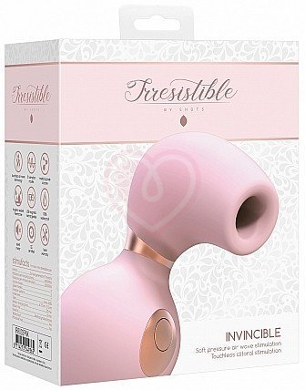 Клиторальный стимулятор с вибрацией Irresistible Invincible розовый фото 5
