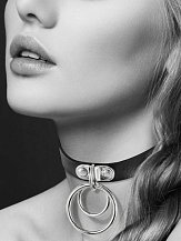 Чокер с кольцами Bijoux Pour Toi Collier чёрный