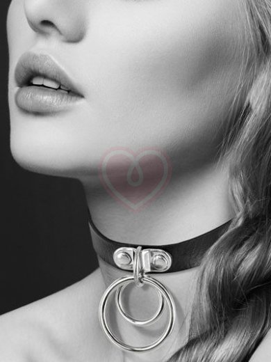 Чокер с кольцами Bijoux Pour Toi Collier чёрный фото 1