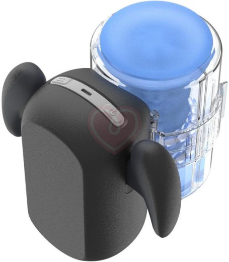 Робот-мастурбатор с массажными бусинами Amovibe Black Knight Massaging Beads фото 10