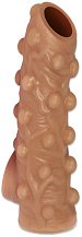 Насадка с открытой головкой и бугорками Kokos Nude Sleeve NS003-S