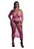 Топ и юбка в сетку Ouch Glow Plus size светящиеся в темноте розовый неон фото 1