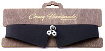 Кожаный чокер-воротничок с бубенчиками Crazy Handmade
