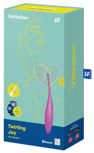 Точечный вибратор Satisfyer Twirling Joy с управлением от приложения пурпурный фото 5