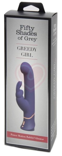 Вибратор с пульсацией '50 оттенков серого' Greedy Girl Power Motion Thrusting фиолетовый фото 2