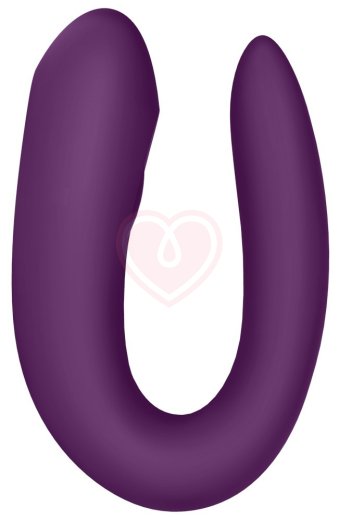 Вибратор для пар с управлением от приложения Satisfyer Double Joy фиолетовый фото 4