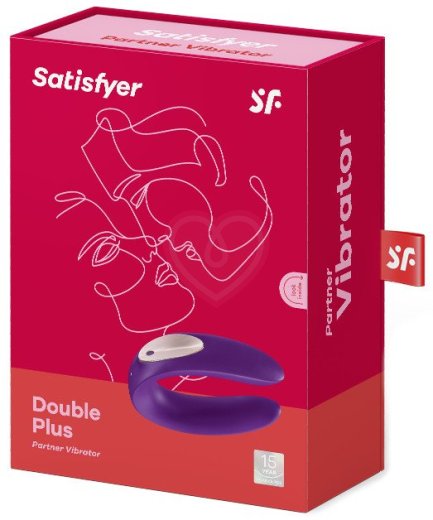 Вибромассажёр для пар Partner Double Plus фиолетовый фото 2