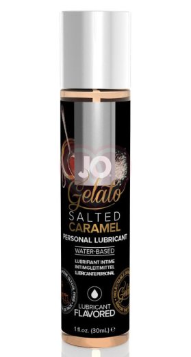 Съедобный лубрикант System JO H2O Flavored Gelato солёная карамель 30 мл фото 1