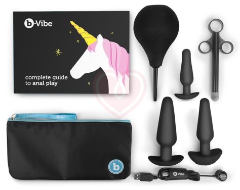 Обучающий набор для анального секса b-Vibe чёрный фото 2
